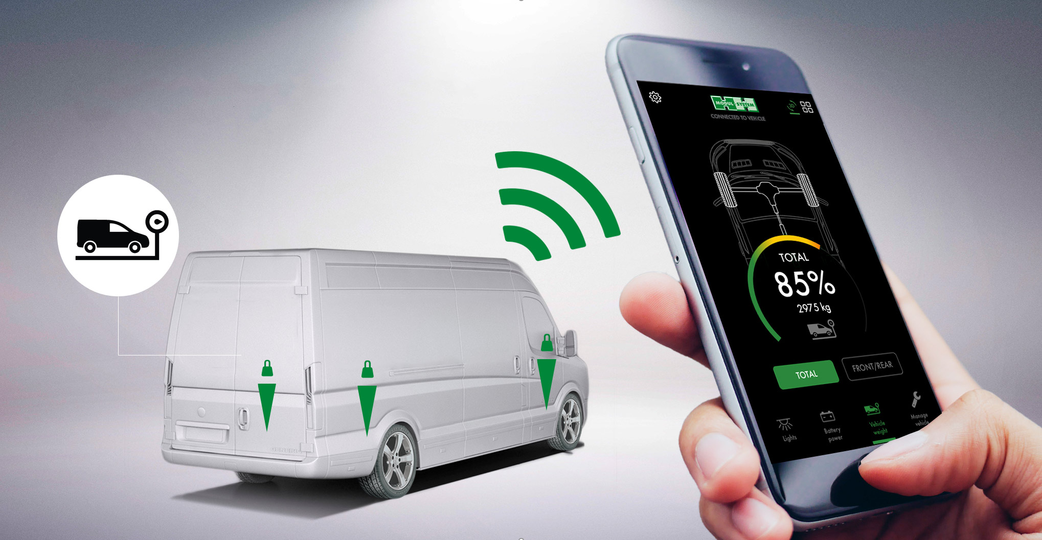 Modul-Connect On-Board Wiegesystem für Fahrzeuge