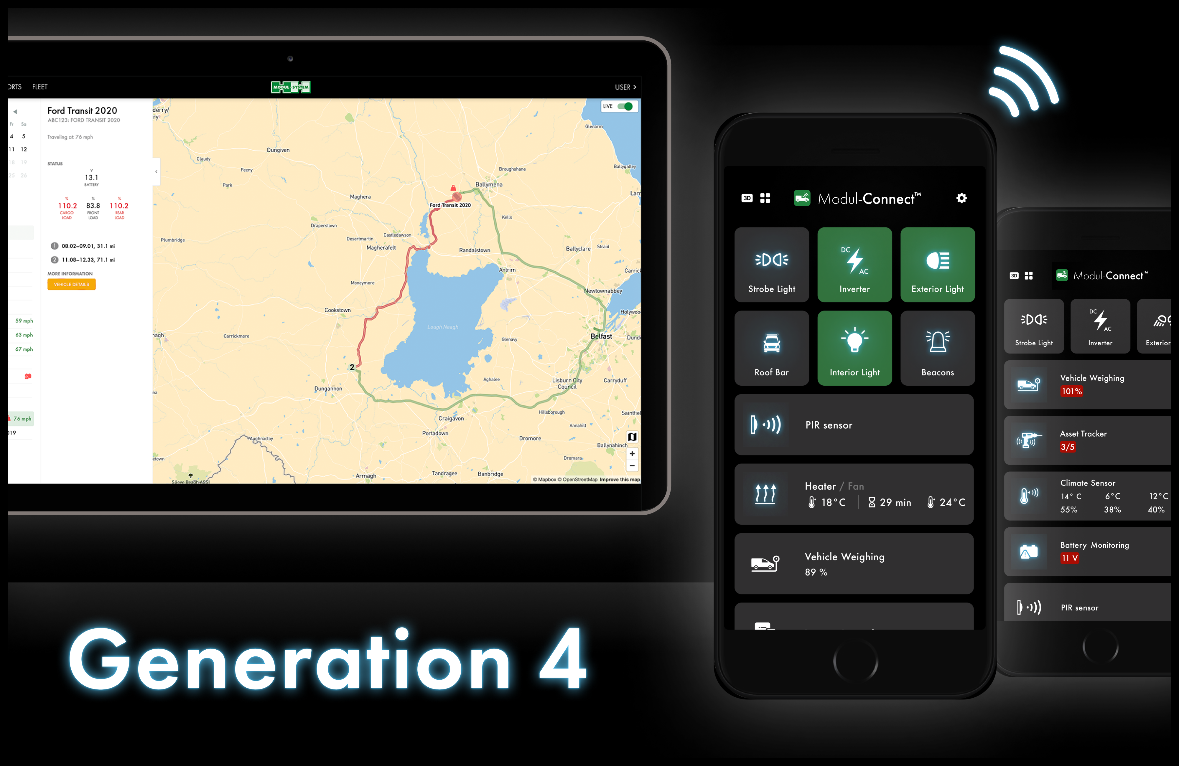 Machen Sie Ihre Fahrzeugflotte zukunftssicher mit Modul-Connect Generation 4 
