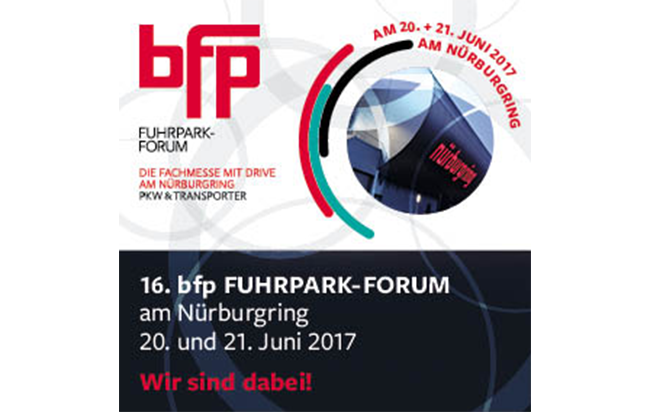 Besuchen Sie uns auf dem bfp Fuhrpark-FORUM